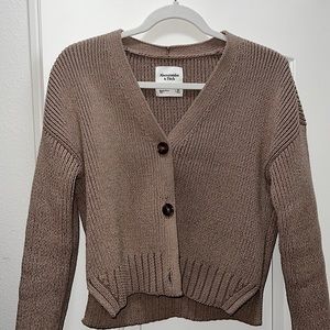 Abercrombie & Fitch Taupe Cardigan